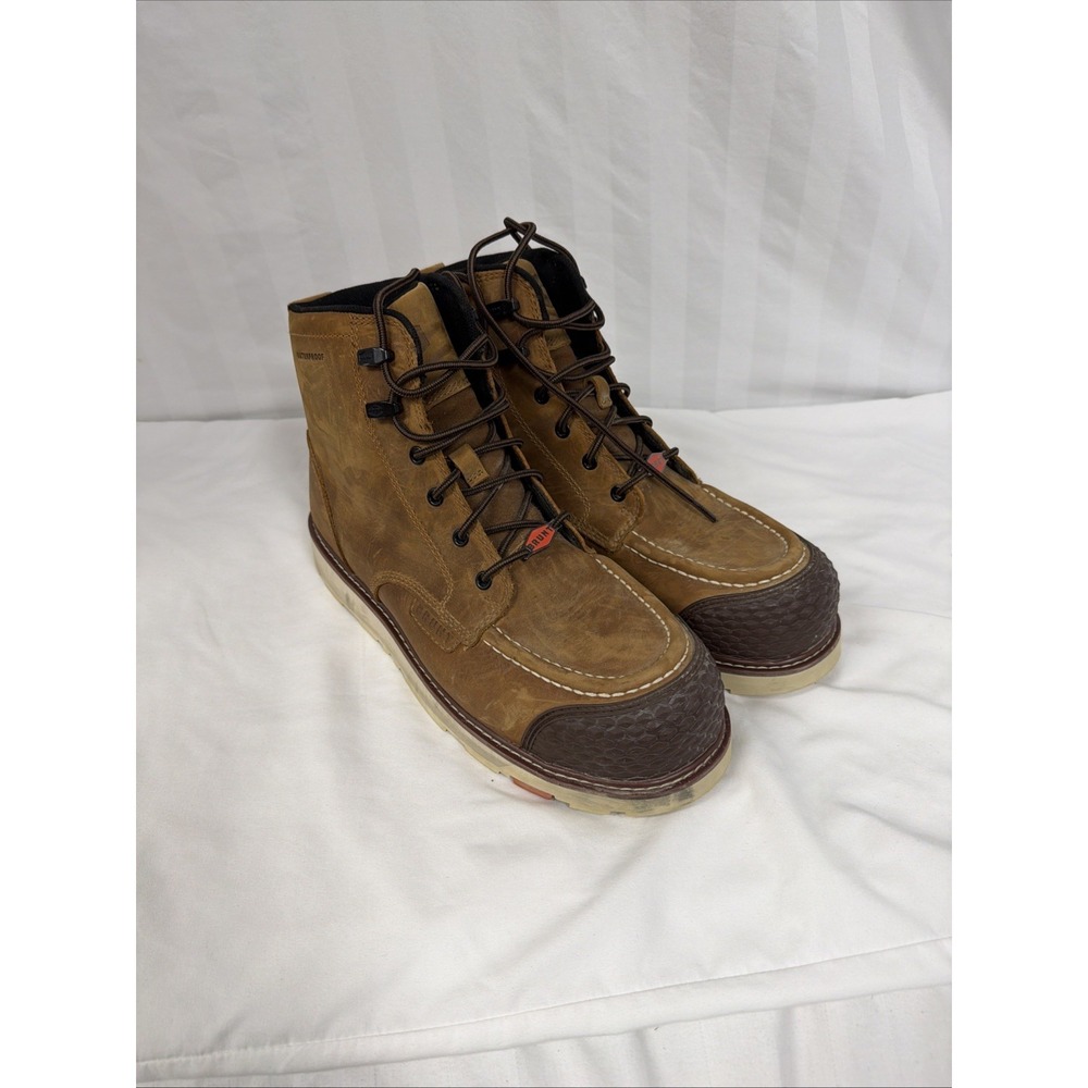 Brunt Toe Workwear 6" Men's Marin WP Work Boots- Brown Size 11 Comp Toe